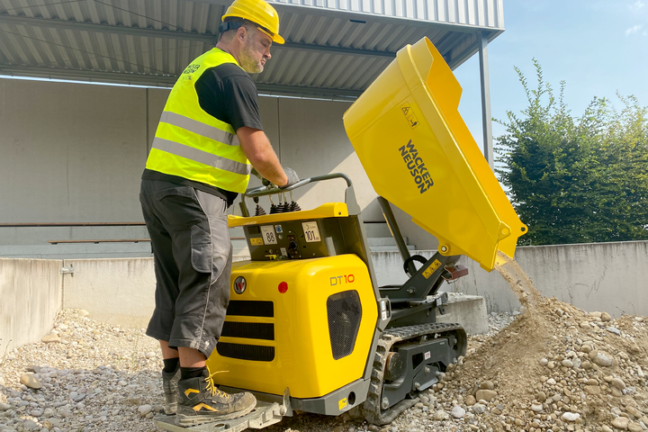 Wacker Neuson DT10 – Raupentransporter – Drehkippmulde, 1.000 kg
