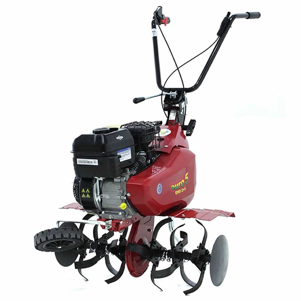 Eurosystems Euro5 EVO Motorhacke / Gartenfräse –  B&S 950 OHV Benzinmotor, 2+1 Gänge