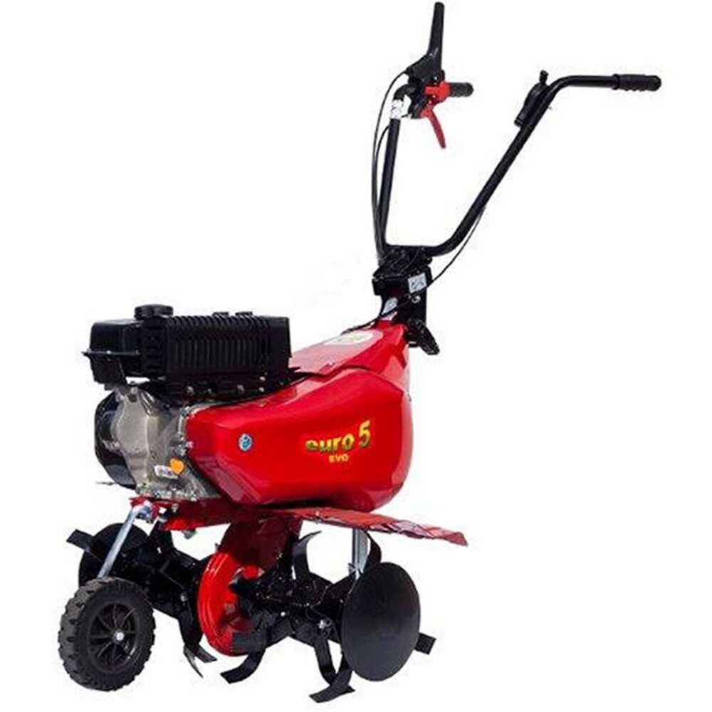 Eurosystems Euro5 EVO Motorhacke / Gartenfräse –  Loncin TM 60 OHV Benzinmotor, 1+1 Gänge