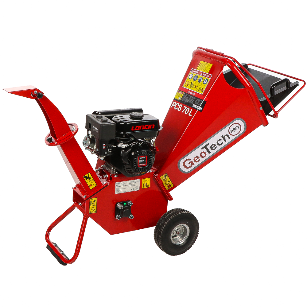 GeoTech Pro PCS70L – Profi-Benzin-Häcksler  – Loncin Motor 7 PS“