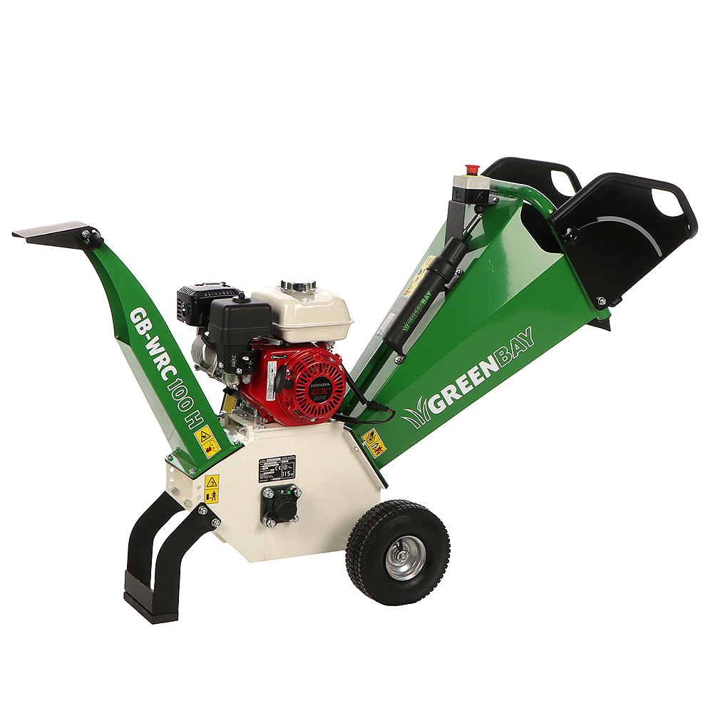 GreenBay GB-WRC 100 H – Profi Häcksler mit Verbrennungsmotor – 6,5 PS Honda GX200 Motor