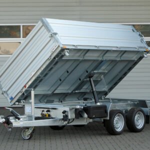 Humbaur HTK 3500.31 – Alu-Kippanhänger – Bordwandaufsatz, E-Pumpe