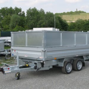 Humbaur HTK  3500.37 – Alu-Kippanhänger – E-Pumpe, Aufsatz 600 mm
