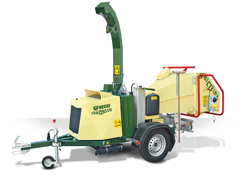 Negri C13 – Holzhäcksler – Benzin/Diesel, Straßenfahrwerk