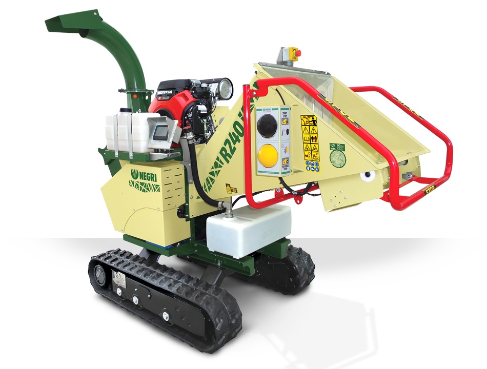 Negri R240 – Biohäcksler – Benzin/Diesel,  Raupenfahrwerk