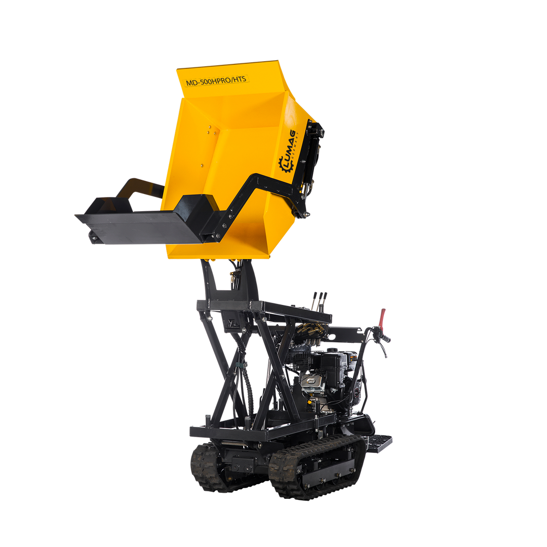 LUMAG MD500HPROHTS – Raupentransporter – Hochkippmulde, 500 kg