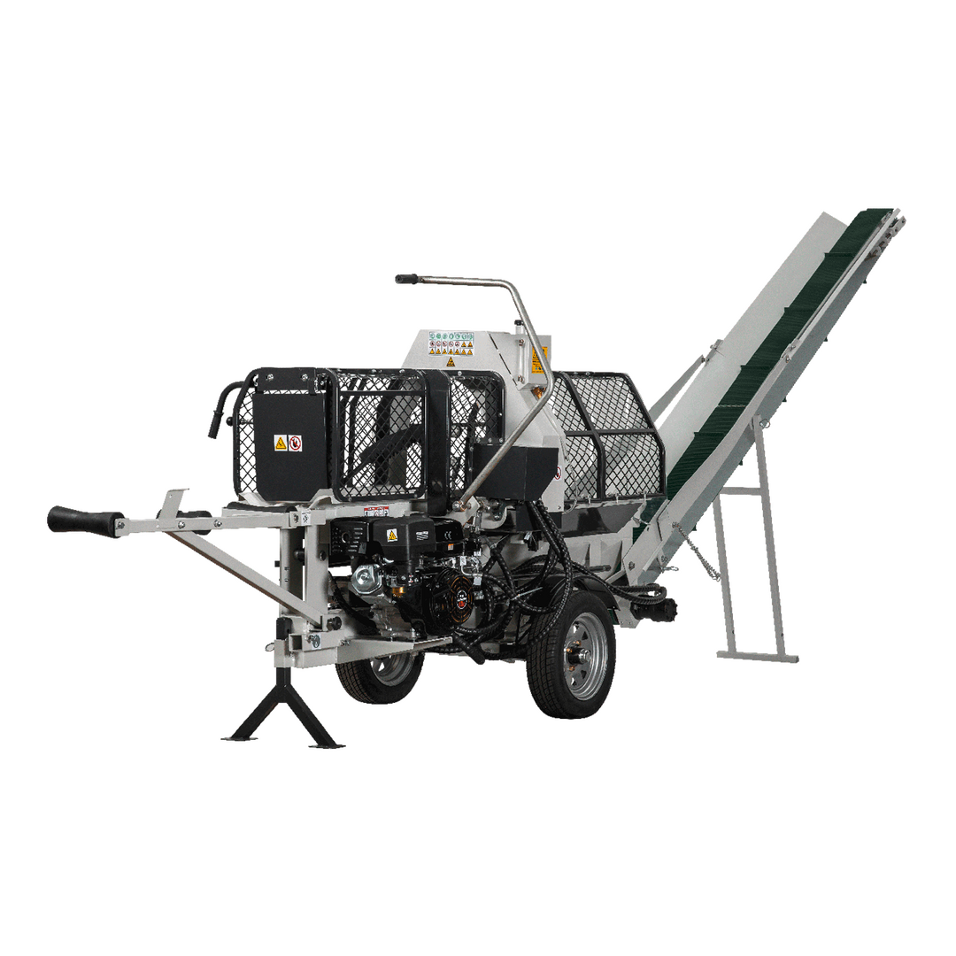 LUMAG SSA400G – Benzin-Sägespaltmaschine – Förderband